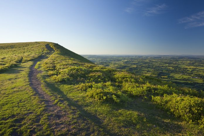 along the border of England and Wales along this historic earthwork earth

